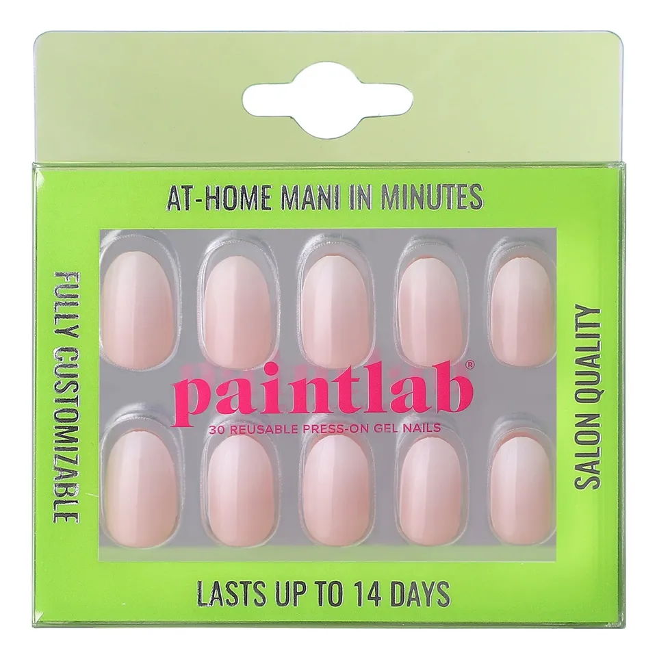 paintlab-milky-gradient-oval-press-on-nails-luminous-ombre-nails image 1