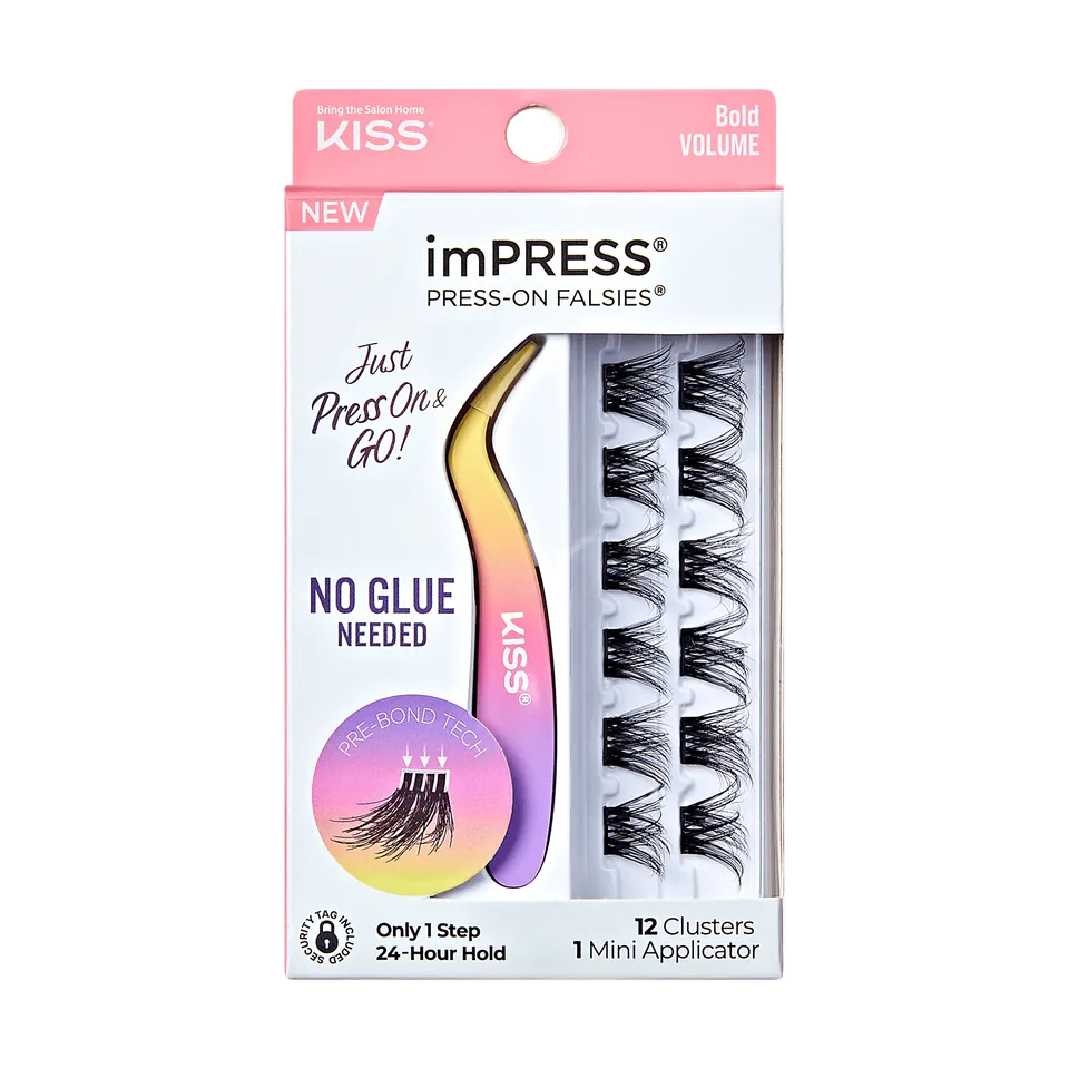 impress-falsies-pre-glued-false-eyelashes-minipack-bold-12-lash-clusters-with-ap image 1