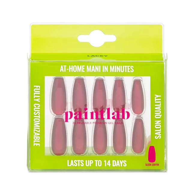 paintlab-red-ruby-coffin-sleek-press-on-nails image 1