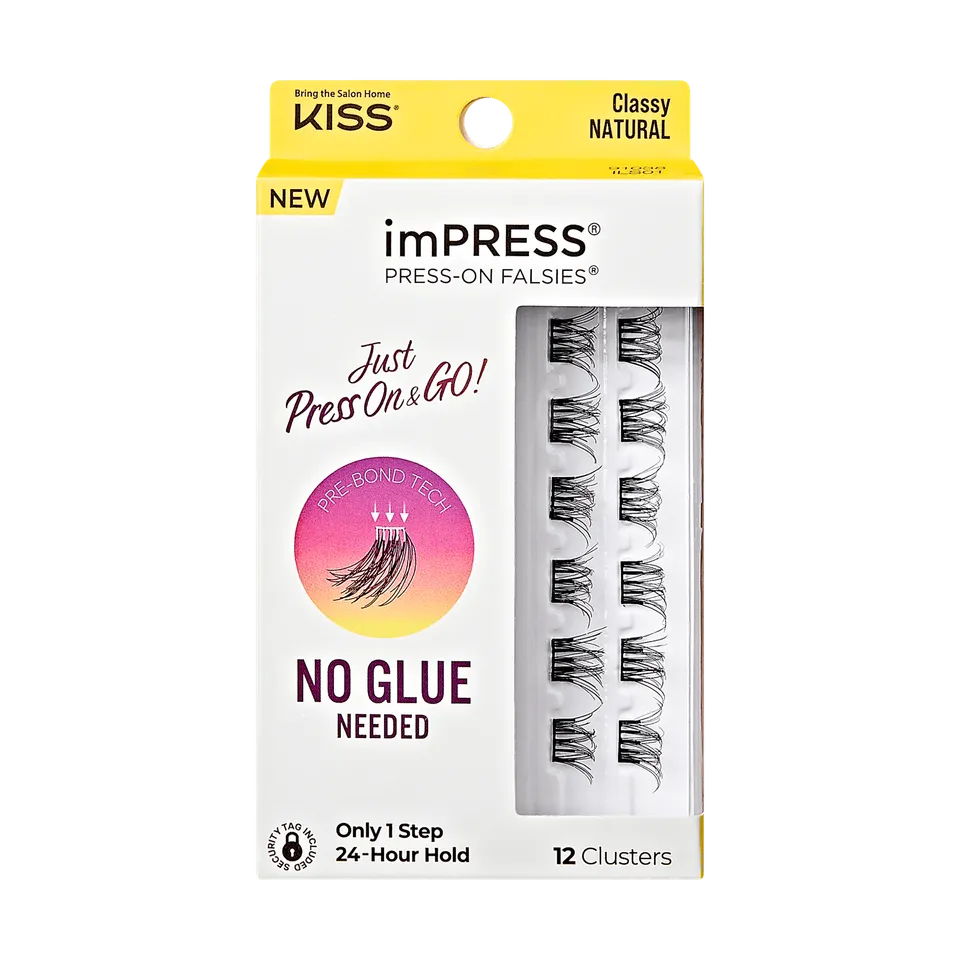 impress-falsies-pre-glued-false-eyelashes-minipack-classy-12-lash-clusters-10mm- image 1