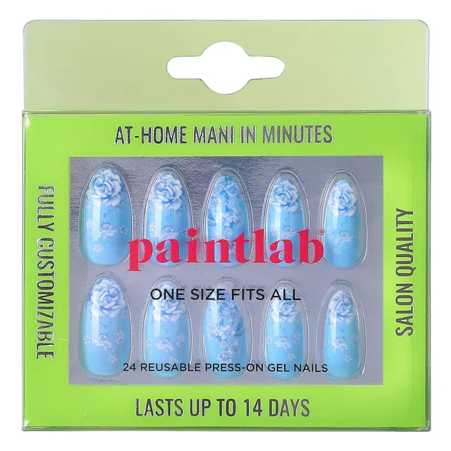 paintlab-positano-blue-almond-press-on-nails-deep-italian-blue image 1
