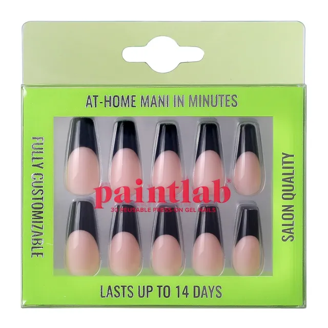 paintlab-black-swan-coffin-press-on-nails-dramatic-coffin-shape-dark-elegance-re image 1