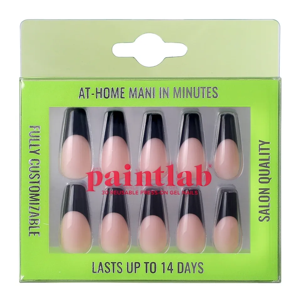 paintlab-black-swan-coffin-press-on-nails-dramatic-coffin-shape-dark-elegance-re image 1