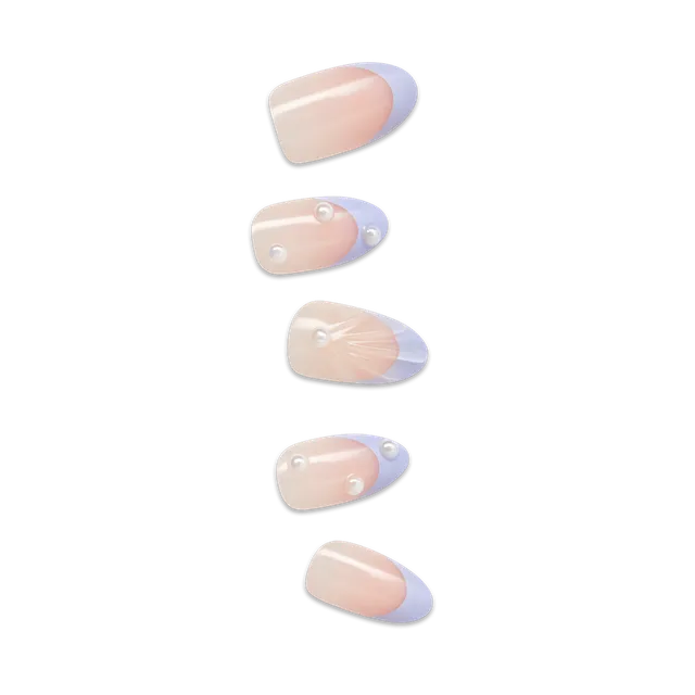 impress-design-no-glue-fake-press-on-nails-sky-breeze-3d-jewel-french-purple-med image 1