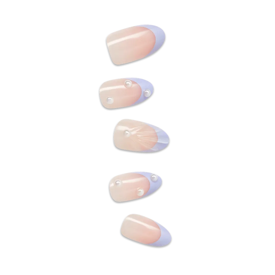 impress-design-no-glue-fake-press-on-nails-sky-breeze-3d-jewel-french-purple-med image 1