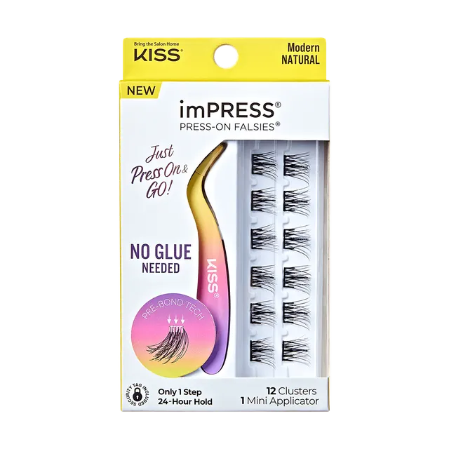 impress-falsies-modern-pre-glued-false-eyelashes-minipack-12-cluster-lashes-12-1 image 1