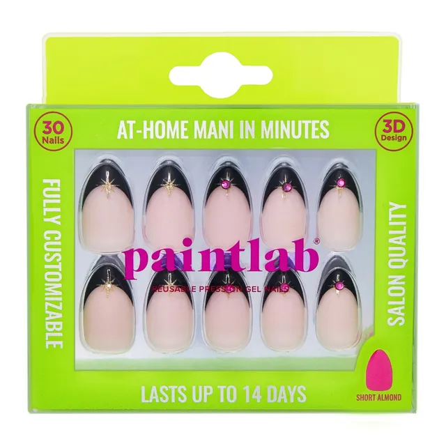 paintlab-rockstar-short-almond-press-on-nails-3d-accents-concert-ready-only-10 image 1