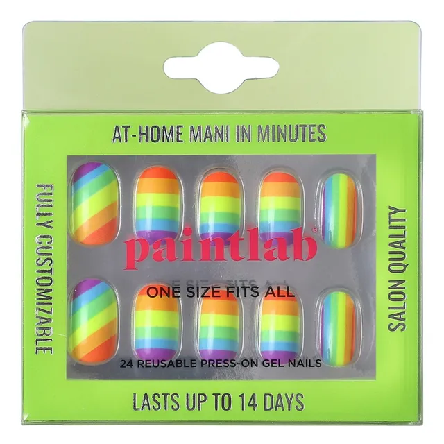 paintlab-love-is-love-oval-press-on-nails-pride-collection image 1