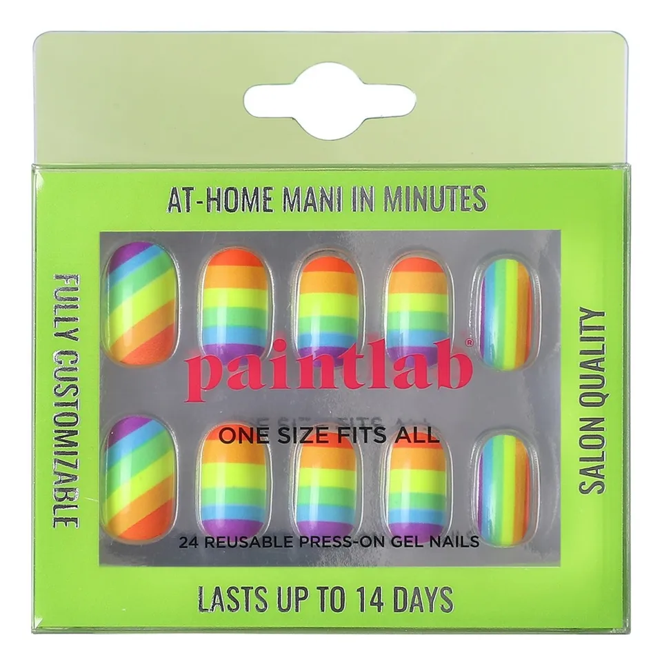 paintlab-love-is-love-oval-press-on-nails-pride-collection image 1