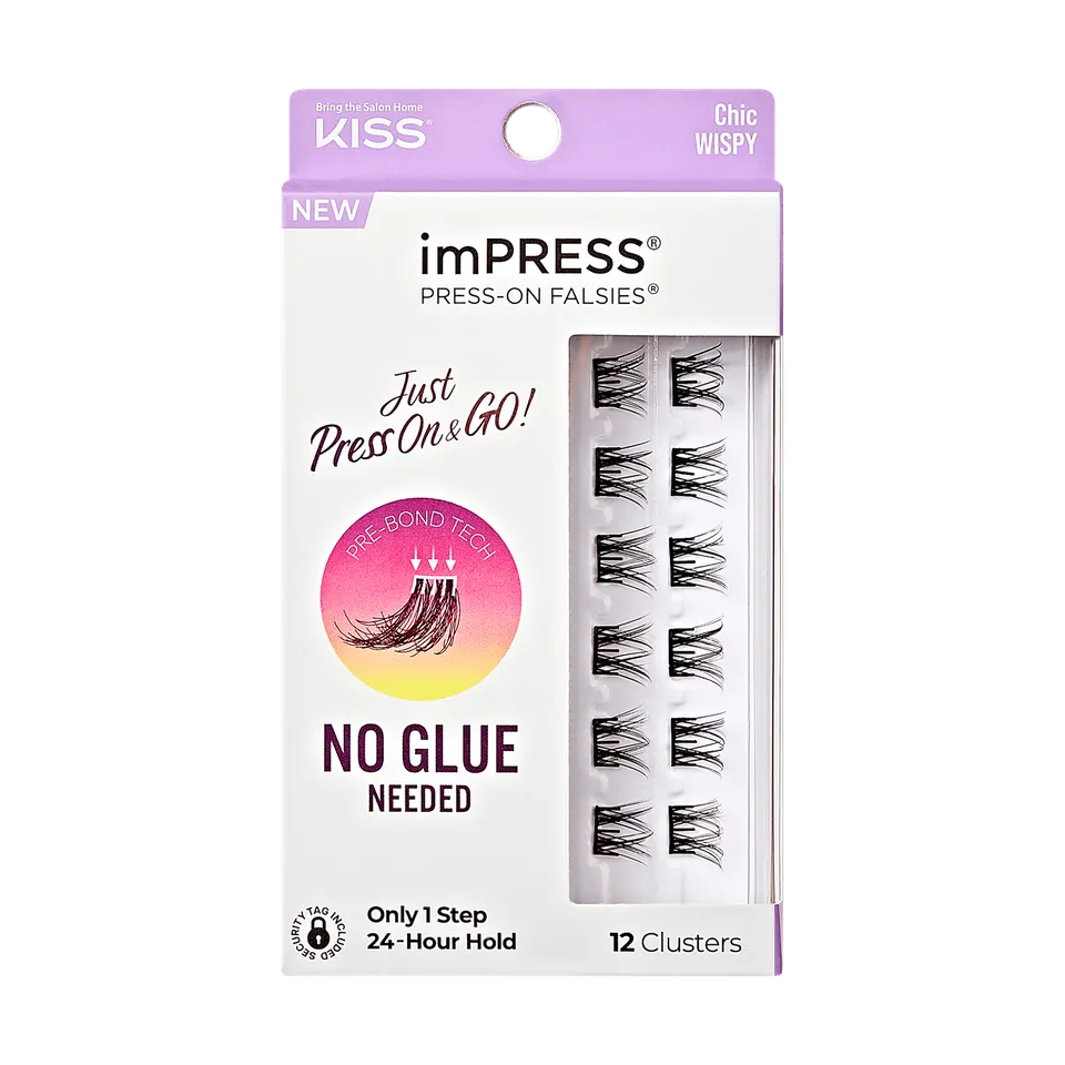 impress-falsies-pre-glued-false-eyelashes-minipack-chic-12-lash-clusters-12-14mm image 1
