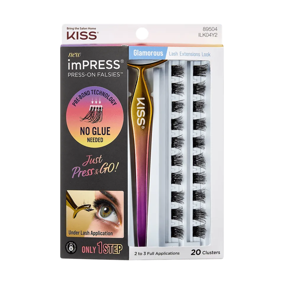 impress-falsies-pre-glued-lash-clusters-starter-kit-glamorous-20-clusters-with-a image 1