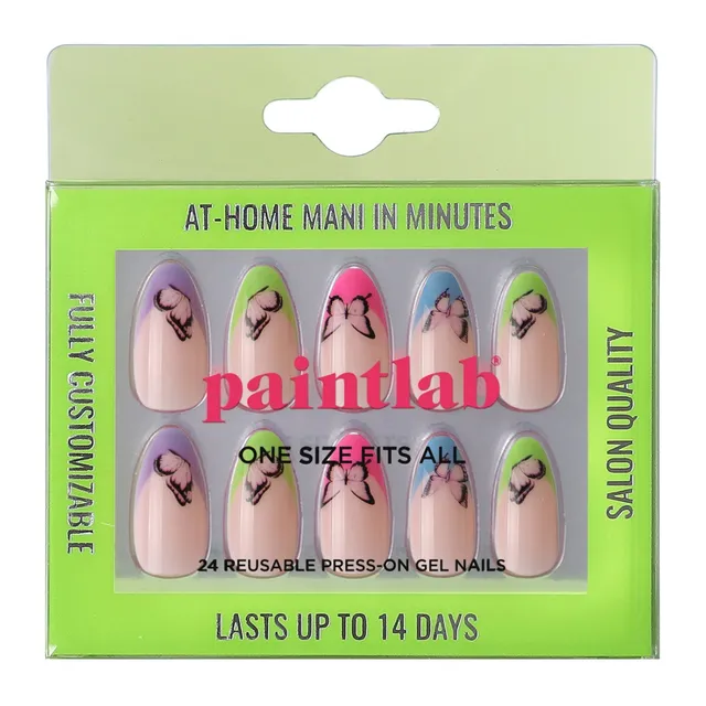 paintlab-flutter-almond-press-on-nails-butterfly-french-tips image 1