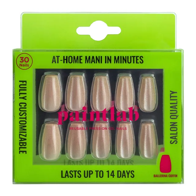 paintlab-shimmer-glow-coffin-press-on-nails image 1