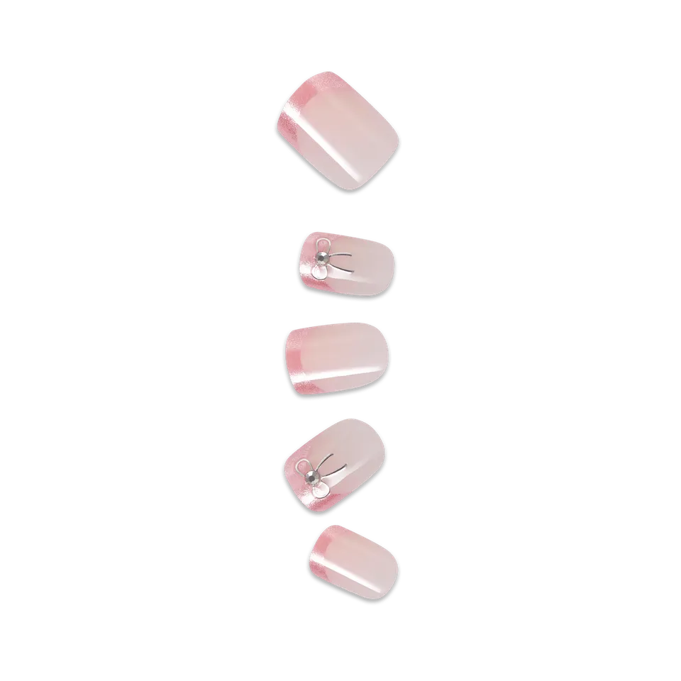 impress-design-no-glue-fake-press-on-nails-soft-petals-3d-jewel-french-design-pi image 1