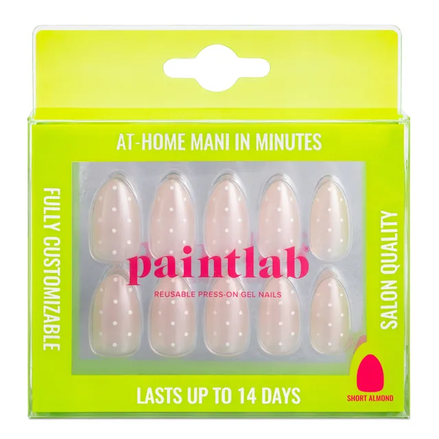 paintlab-sugar-dot-short-almond-press-on-nails image 1
