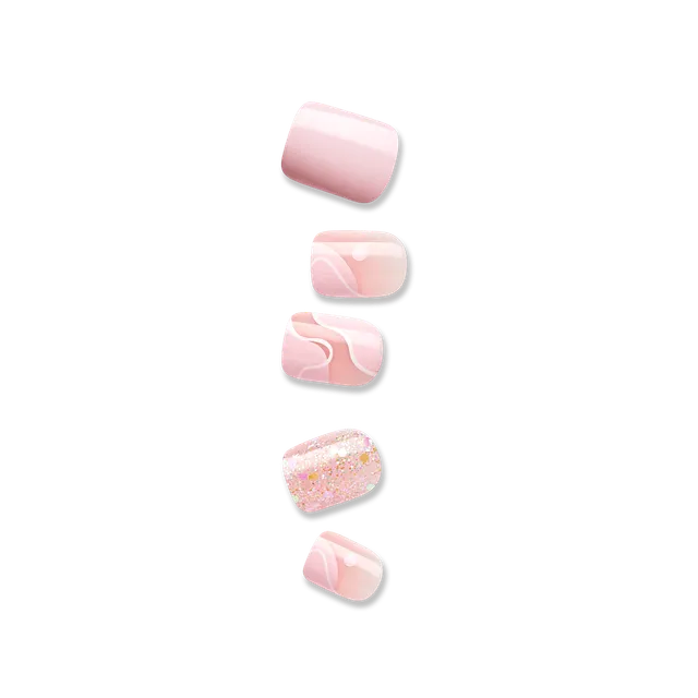 impress-design-no-glue-fake-press-on-nails-this-feeling-design-pink-petite-squov image 1