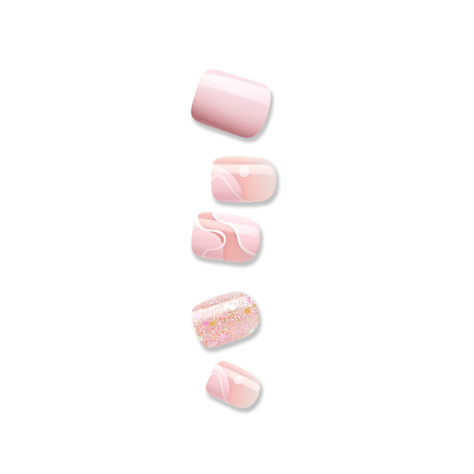 impress-design-no-glue-fake-press-on-nails-this-feeling-design-pink-petite-squov image 1