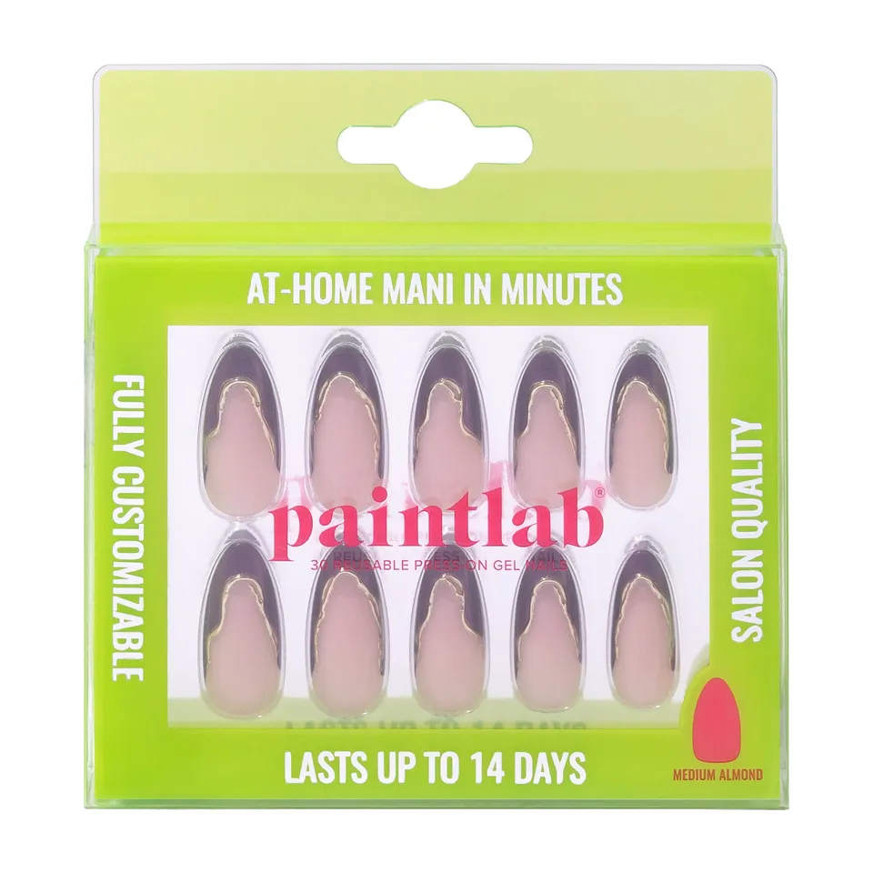 paintlab-violet-veil-almond-press-on-nails image 1