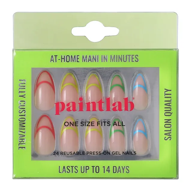 paintlab-check-you-out-almond-press-on-nails image 1