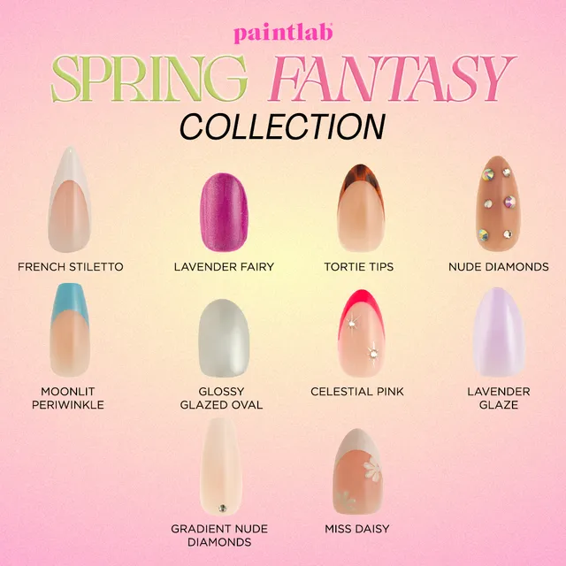 paintlab-spring-fantasy-coffin-sleek-press-on-nails image 1