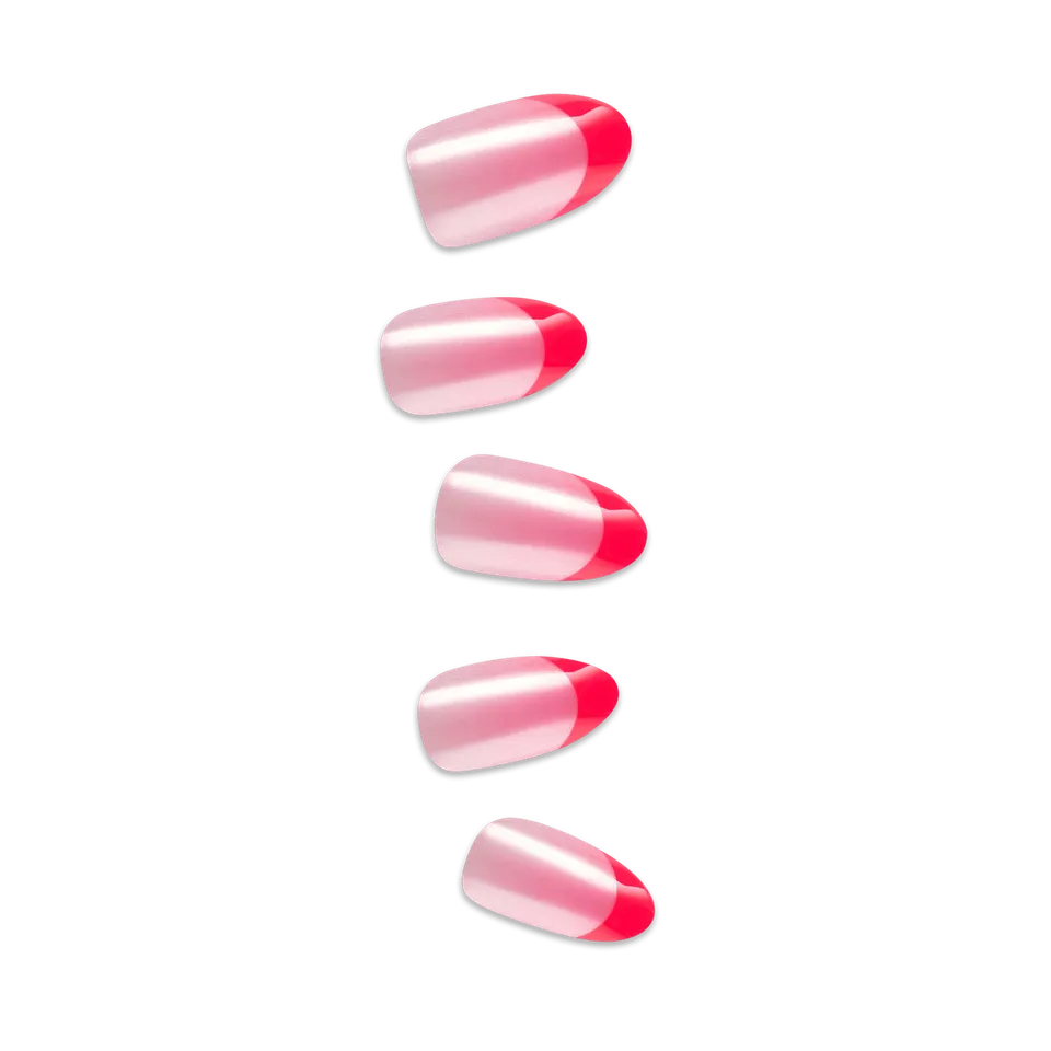 impress-design-my-daydreams-no-glue-press-on-nails-french-tips-pink-medium-almon image 1