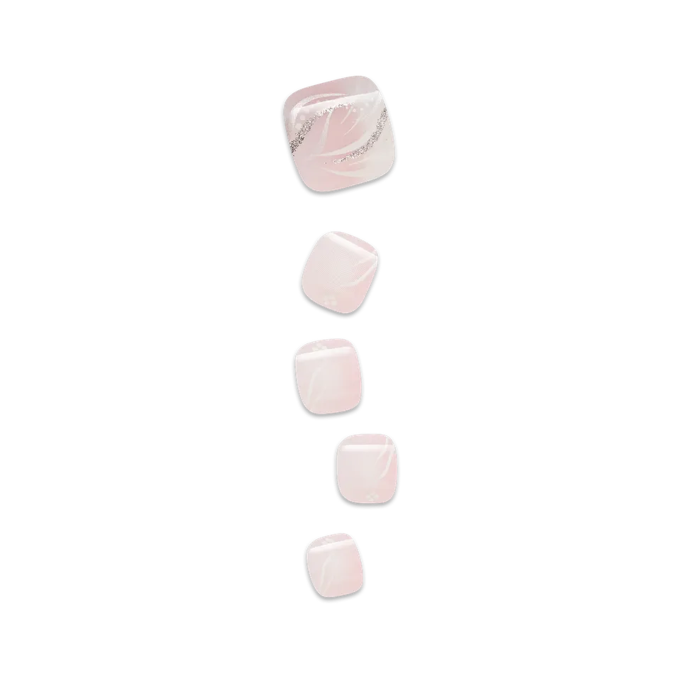 impress-is-this-love-no-glue-press-on-toenails-french-pedicure-short-squoval-pin image 1