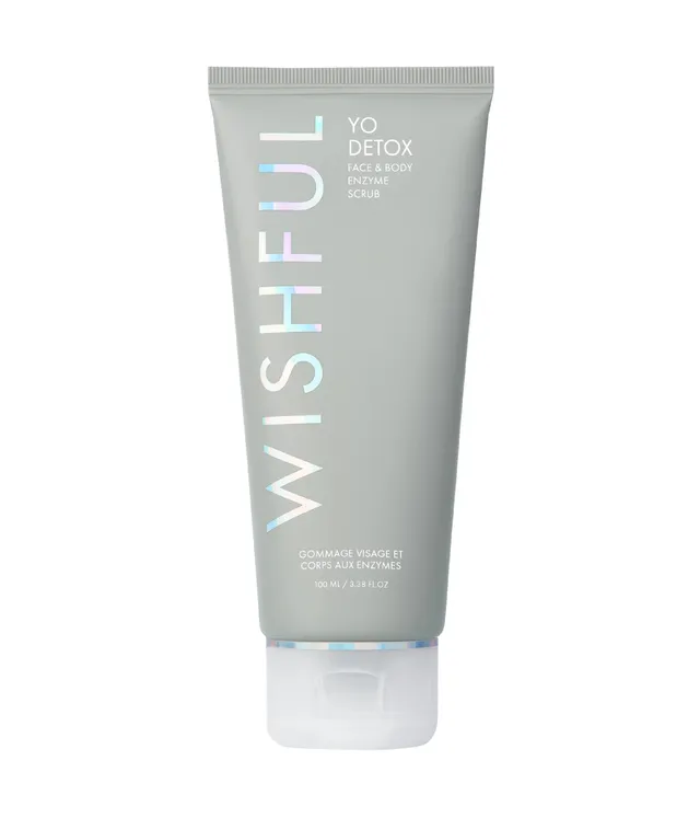 wishful-yo-detox-charcoal-face-body-enzyme-scrub-gentle-exfoliator image 1