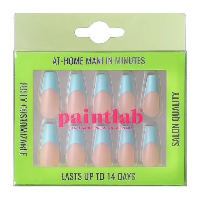 paintlab-baby-blue-coffin-press-on-nails image 1