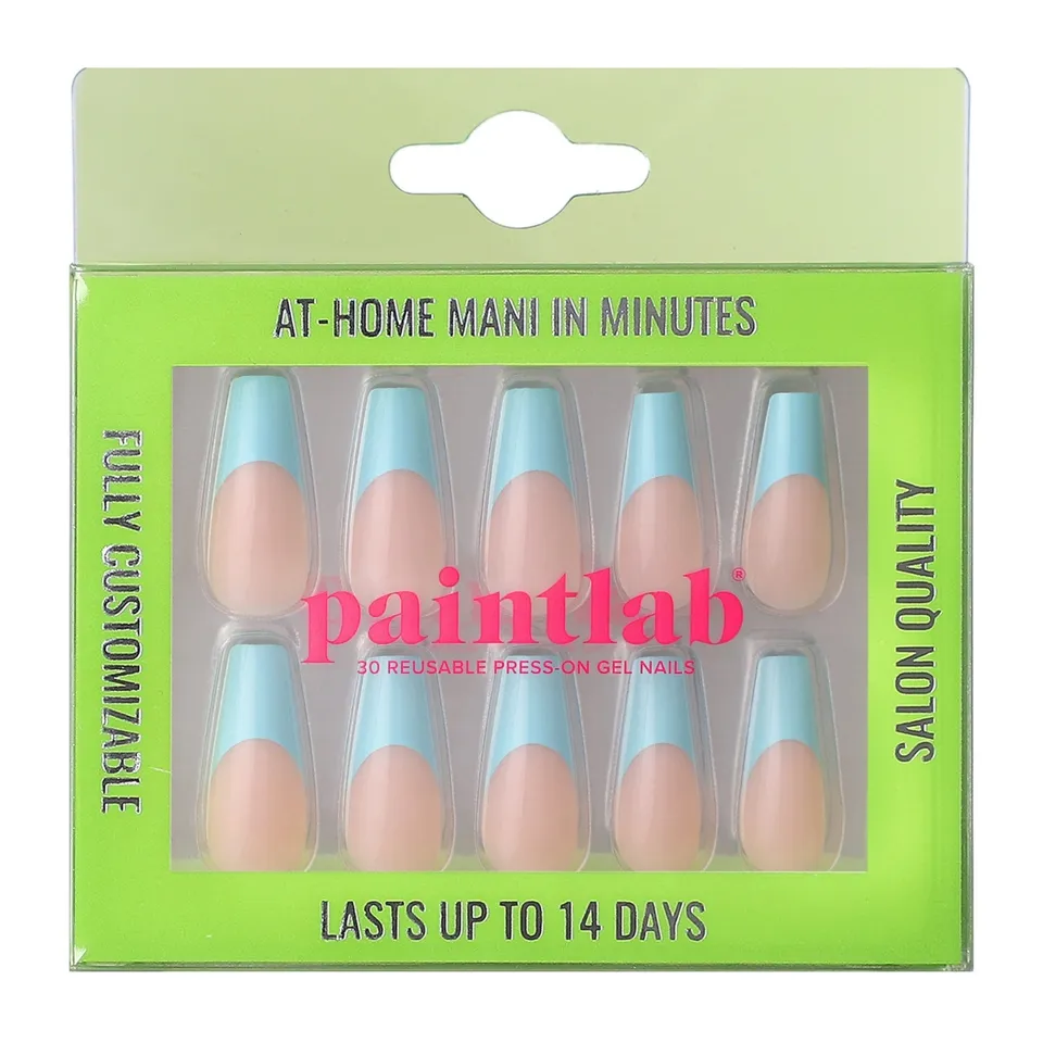 paintlab-baby-blue-coffin-press-on-nails image 1