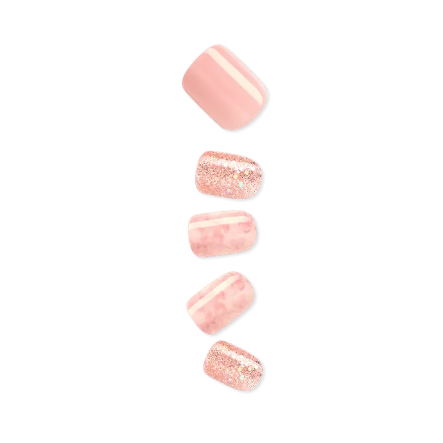 impress-design-no-glue-fake-press-on-nails-wide-fit-just-a-dream-pink-short-wide image 1