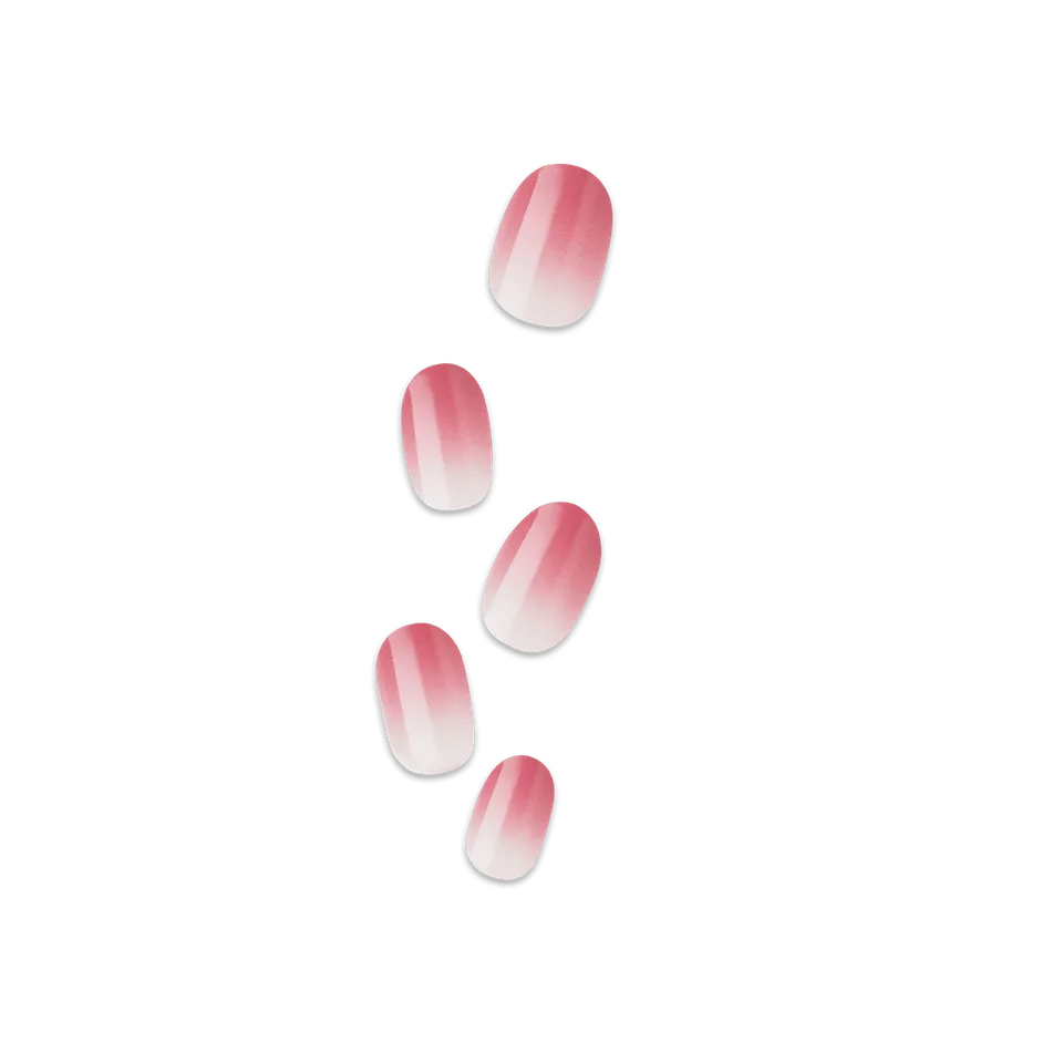 impress-color-beat-the-heat-press-on-nails-ombr-pink-short-oval-30-nails image 1