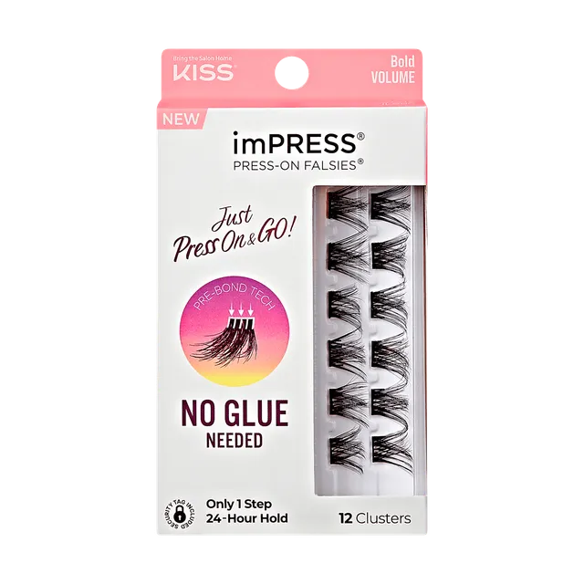 impress-falsies-pre-glued-false-eyelashes-minipack-bold-12-lash-clusters-12-14mm image 1