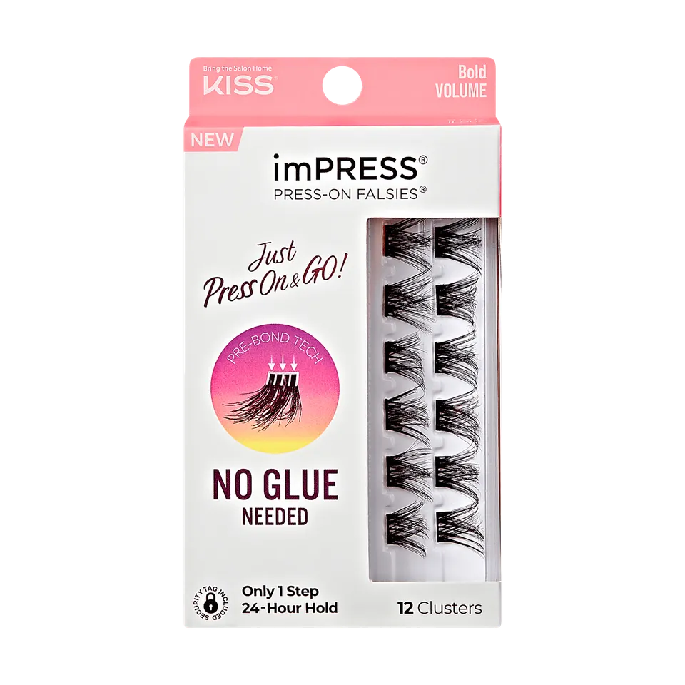 impress-falsies-pre-glued-false-eyelashes-minipack-bold-12-lash-clusters-12-14mm image 1