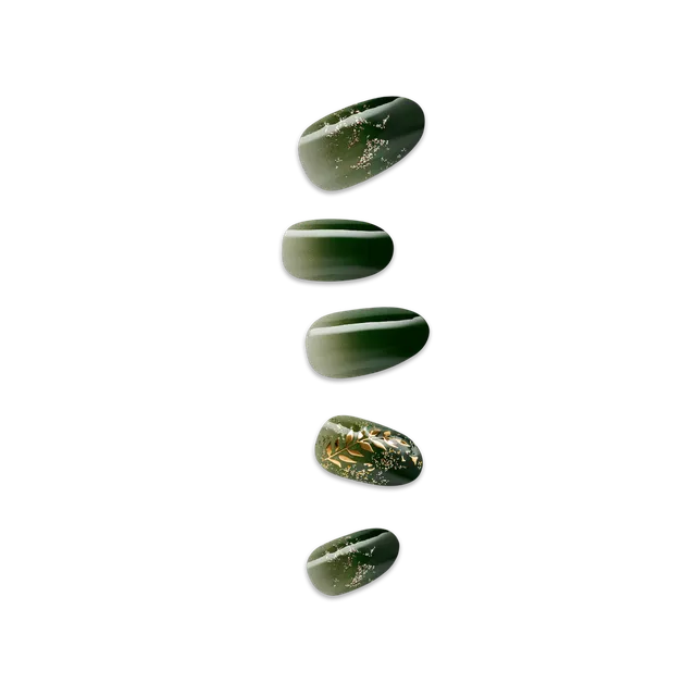 impress-x-wicked-for-good-defy-expectations-design-green-medium-oval-manicure image 1