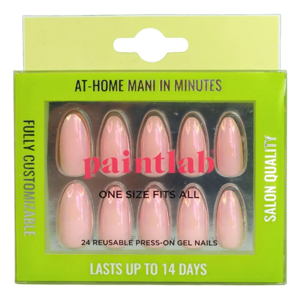 paintlab-pink-glazed-almond-press-on-nails-sheer-glazed-donut-finish image 1