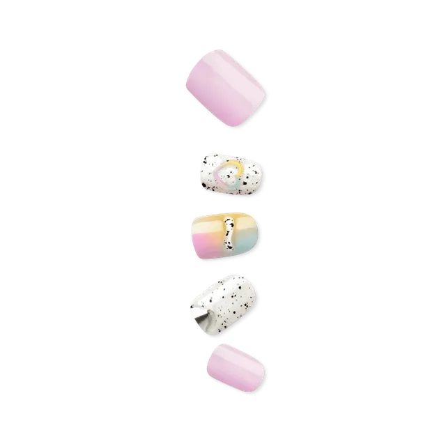 impress-premium-no-glue-fake-press-on-nails-sweet-life-short-squoval-multicolor- image 1