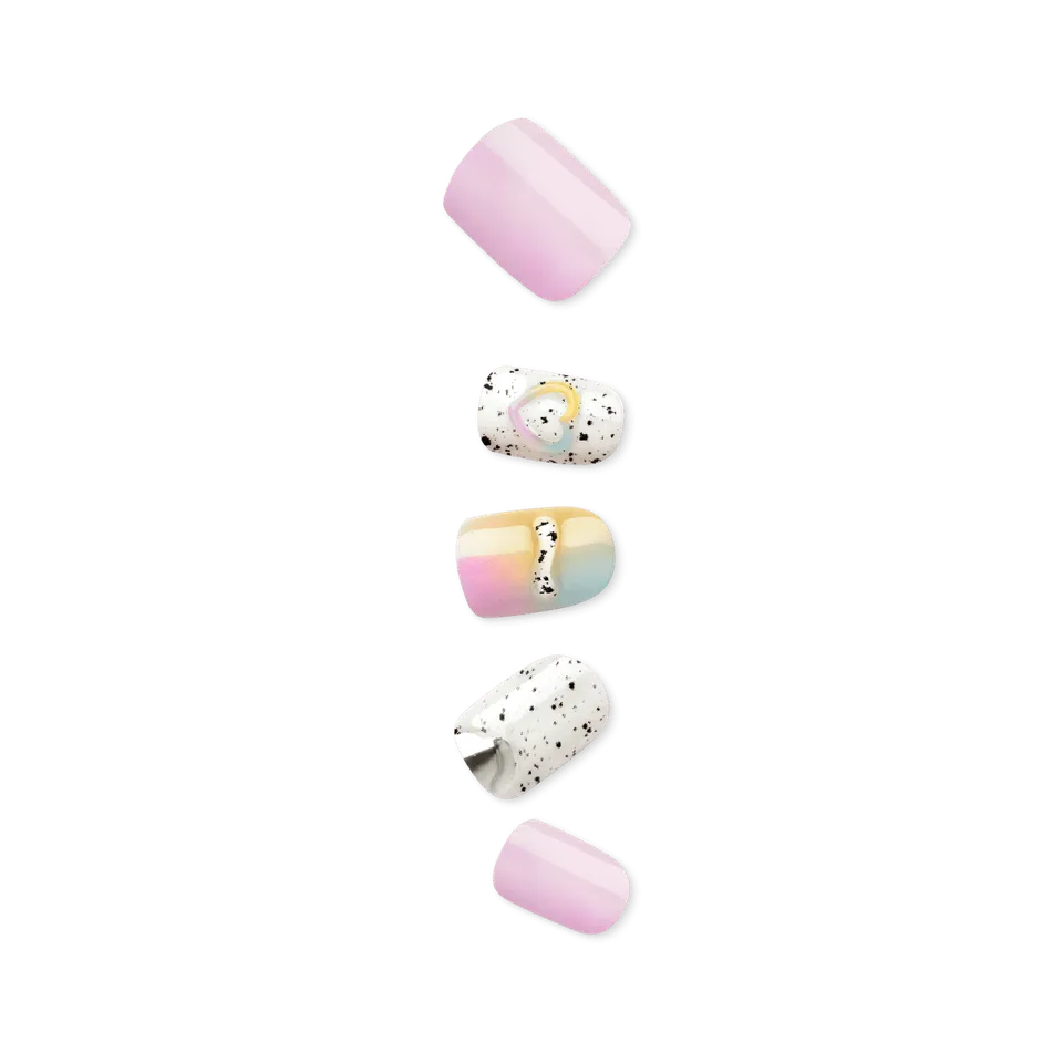 impress-premium-no-glue-fake-press-on-nails-sweet-life-short-squoval-multicolor- image 1