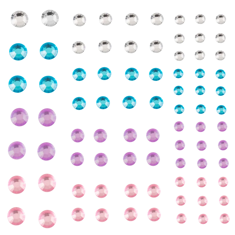 paintlab-lavender-pink-crystal-gems-eye-stickers-soft-pastel-eye-gems-for-romant image 1
