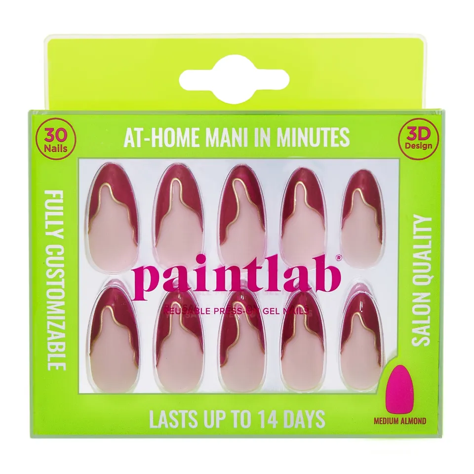 paintlab-hot-siren-almond-press-on-nails image 1