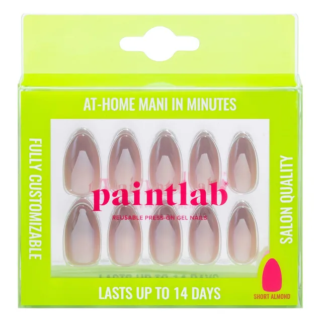 paintlab-maple-syrup-short-almond-press-on-nails image 1