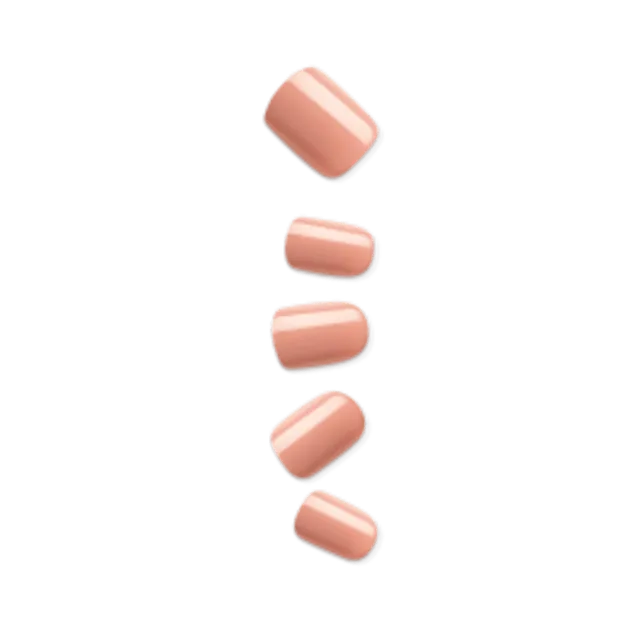 impress-color-press-on-nails-caramel-pink-short-squoval-30ct image 1