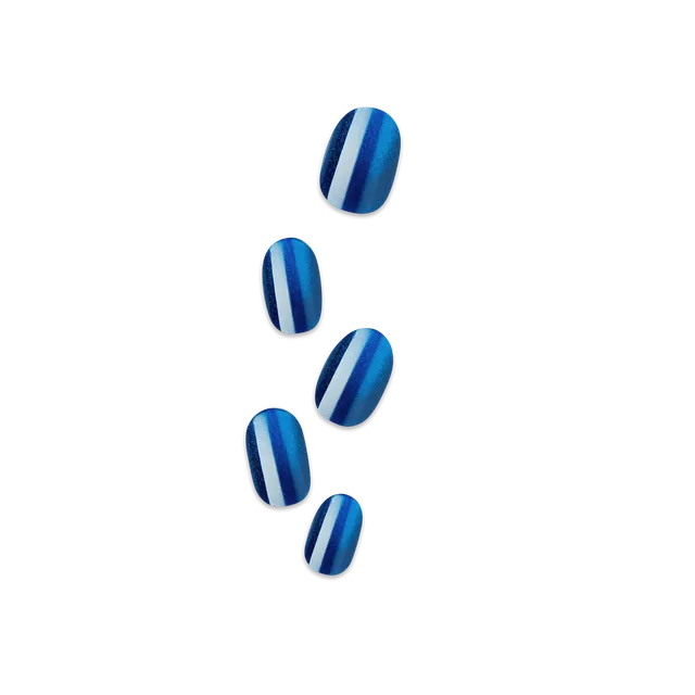 colorfx-by-impress-reconnect-press-on-nails-pearlescent-blue-short-oval-30-nails image 1