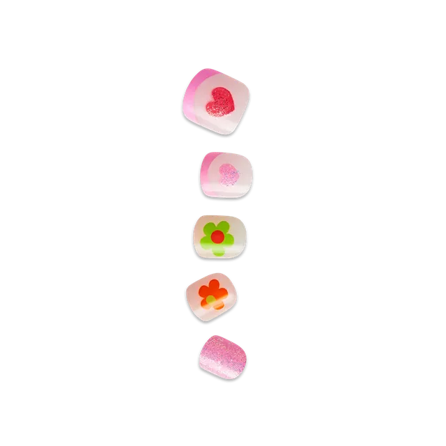 impress-kids-fairy-song-press-on-nails-pink-squoval-20-nails image 1