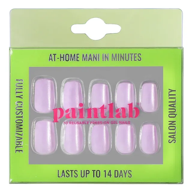 paintlab-lavender-cat-eye-squoval-press-on-nails image 1