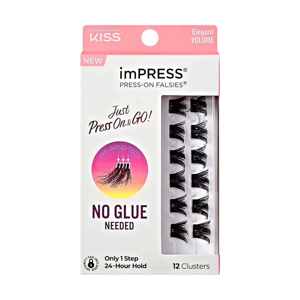 impress-falsies-elegant-pre-glued-false-eyelashes-minipack-12-clusters-12mm-14mm image 1