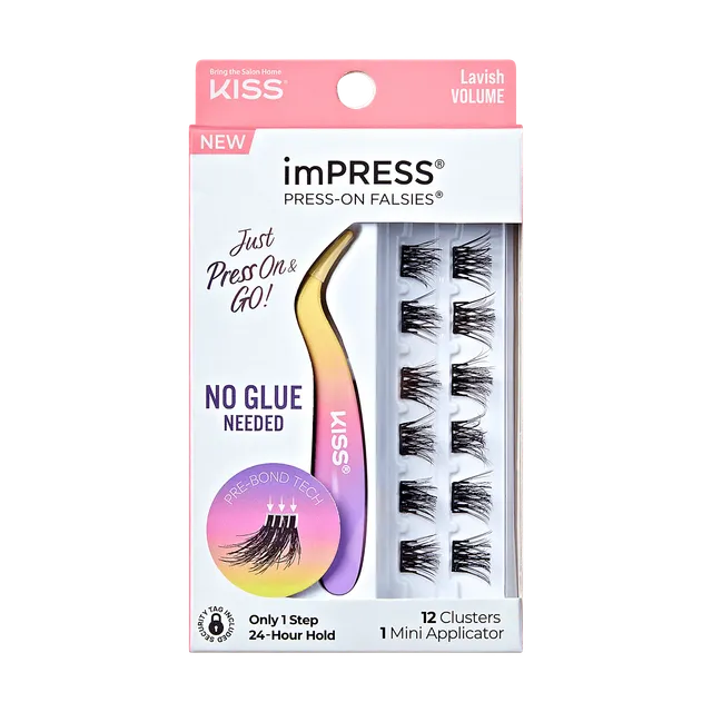 impress-falsies-pre-glued-false-eyelashes-minipack-lavish-12-lash-clusters-12-14 image 1