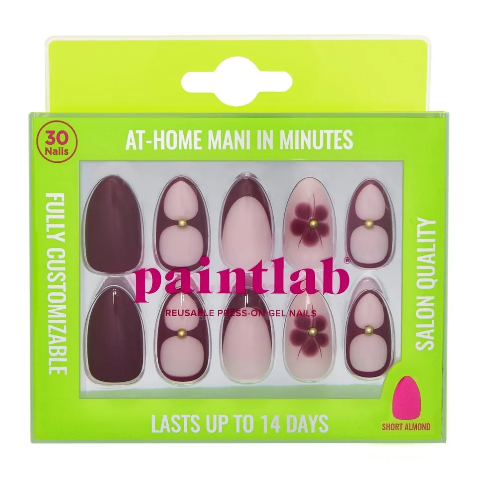 paintlab-maui-wowie-short-almond-press-on-nails-tropical-vibrant-festival-design image 1