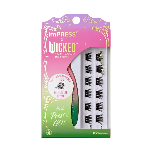 impress-x-wicked-for-good-fly-fly-no-glue-lash-clusters-8mm-10mm-12-clusters image 1