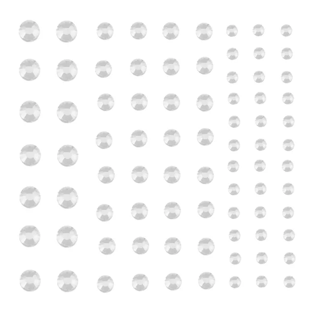 paintlab-sparkly-white-crystal-gems-eye-face-stickers image 1