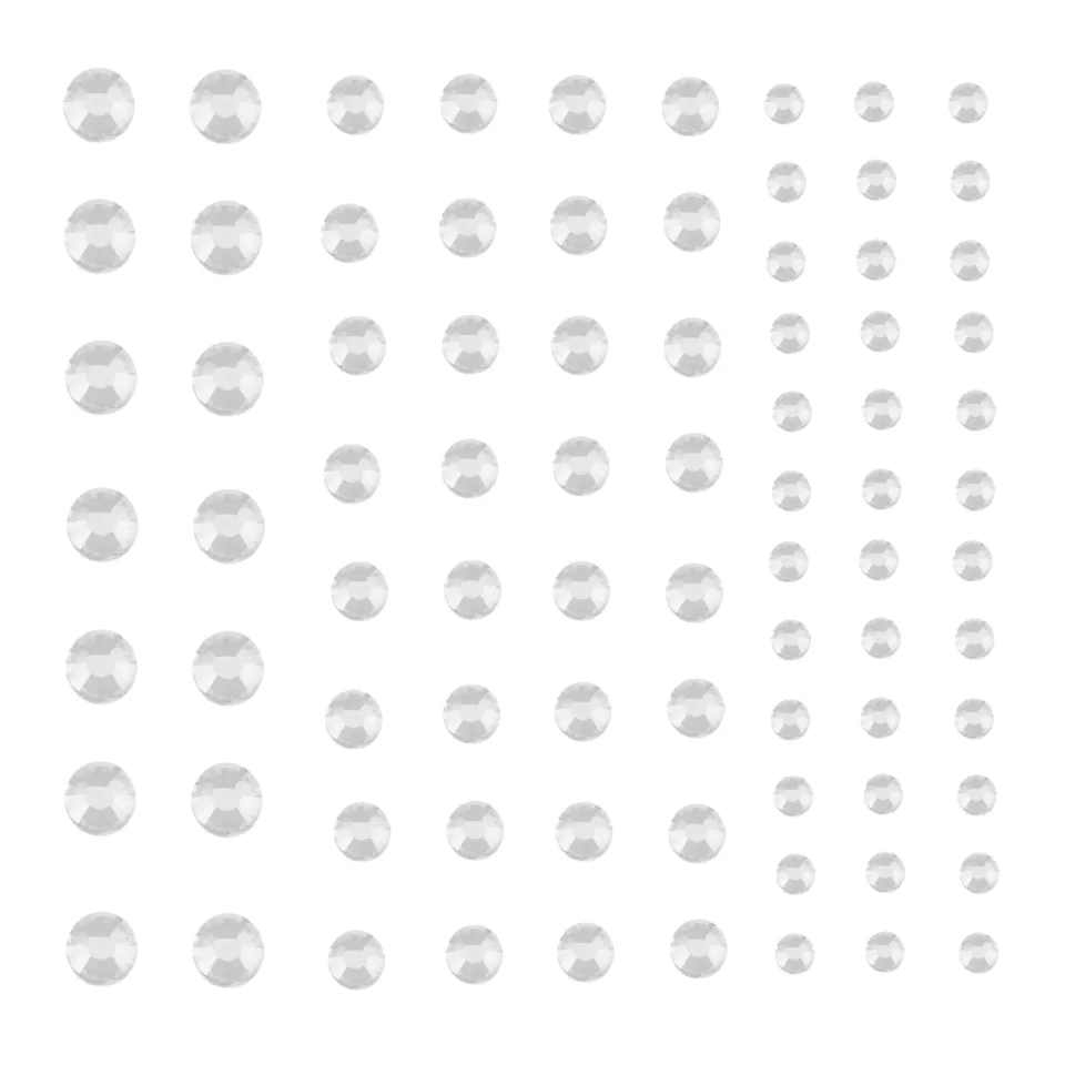 paintlab-sparkly-white-crystal-gems-eye-face-stickers image 1